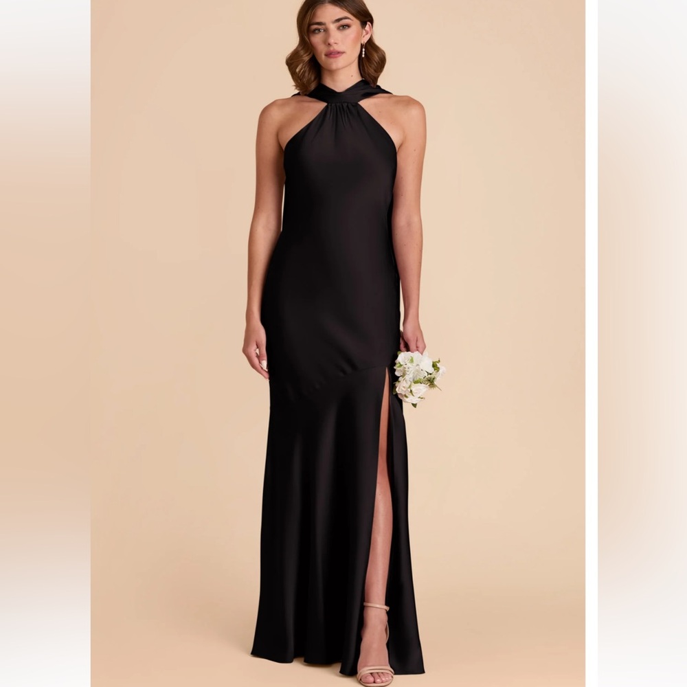 Birdy Grey Eileen Matte Satin Dress Black, Small